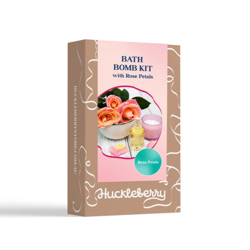 Huckleberry Rose Petals Bath Bomb Kit