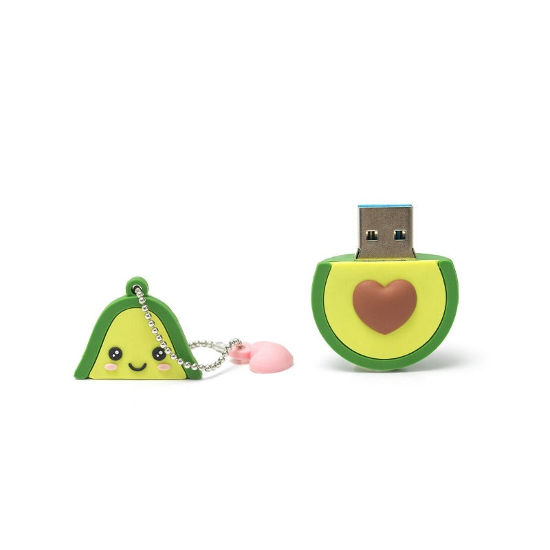32Gb Legami Flash Drive Avocado themed with top taken off