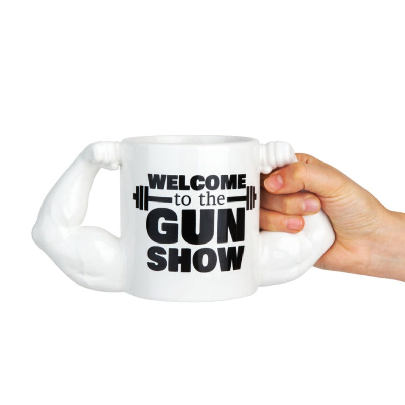 Light Gray Welcome to the Gun Show Mug Big Mouth