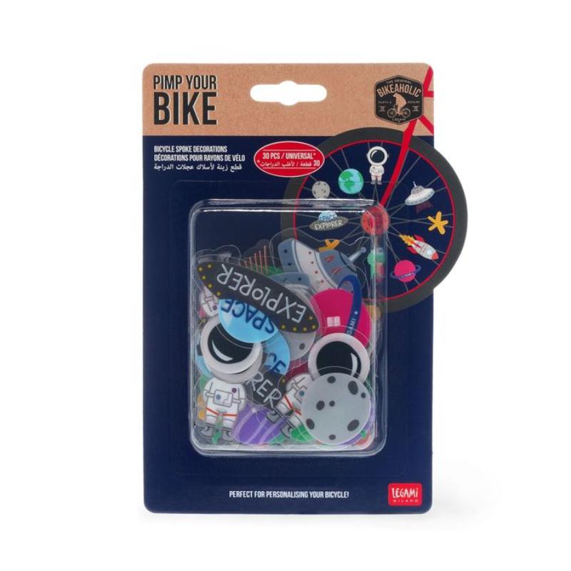 Legami Bike Spoke Decorations - Space theme