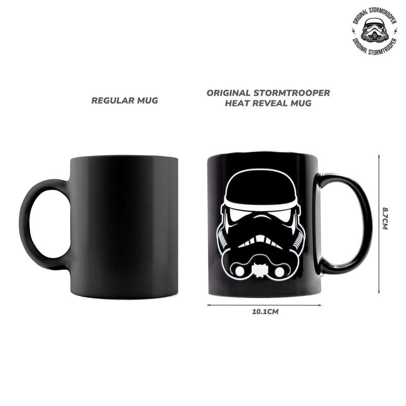 Thumbs Up Heat Changing Storm Trooper Mug Measurement