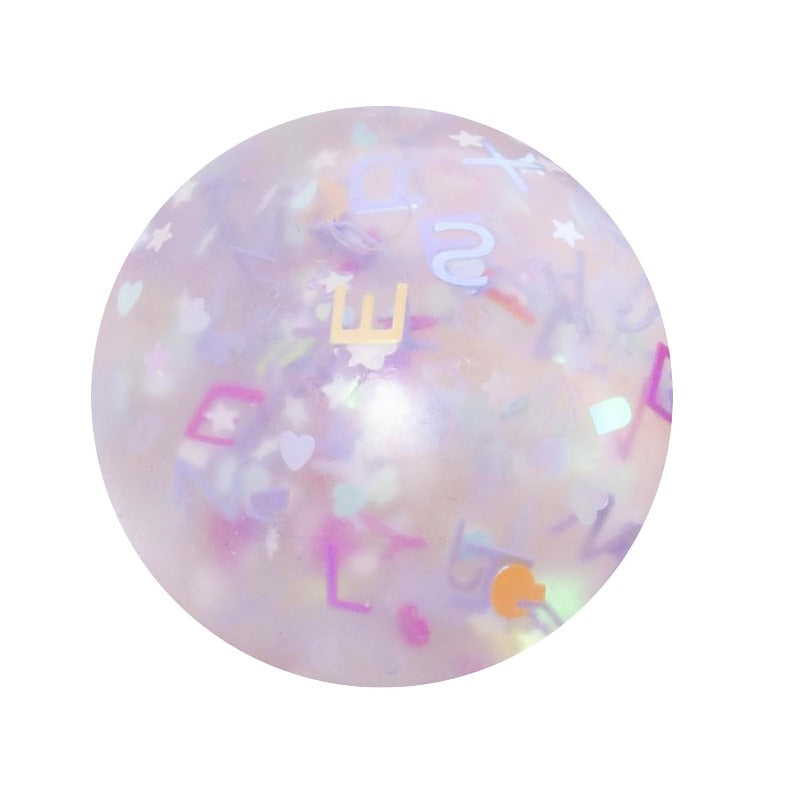 Alphabetti confetti Squish Ball