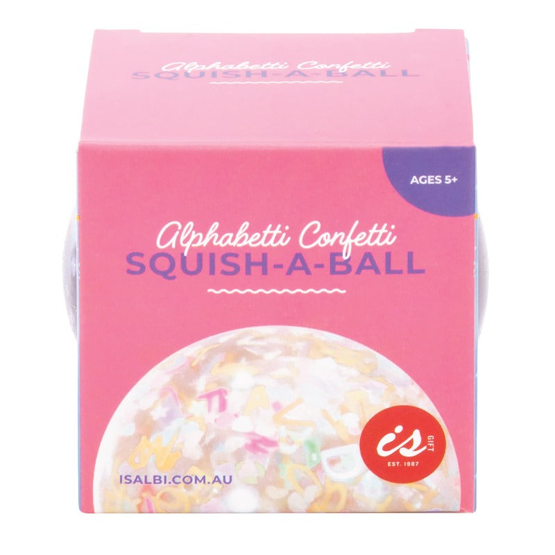 Alphabetti confetti Squish Ball