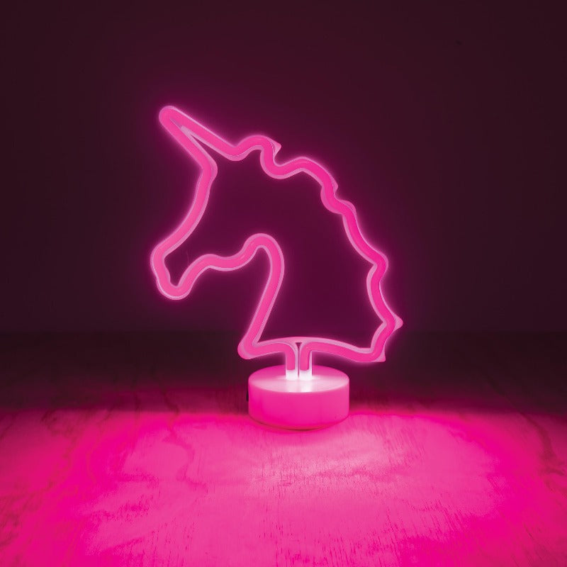 Rosy Brown Neon Unicorn Light Illuminate