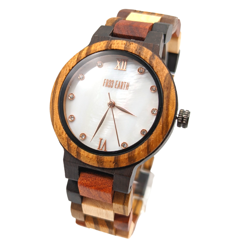 Sienna Wooden Watch - Leela FR33 Earth