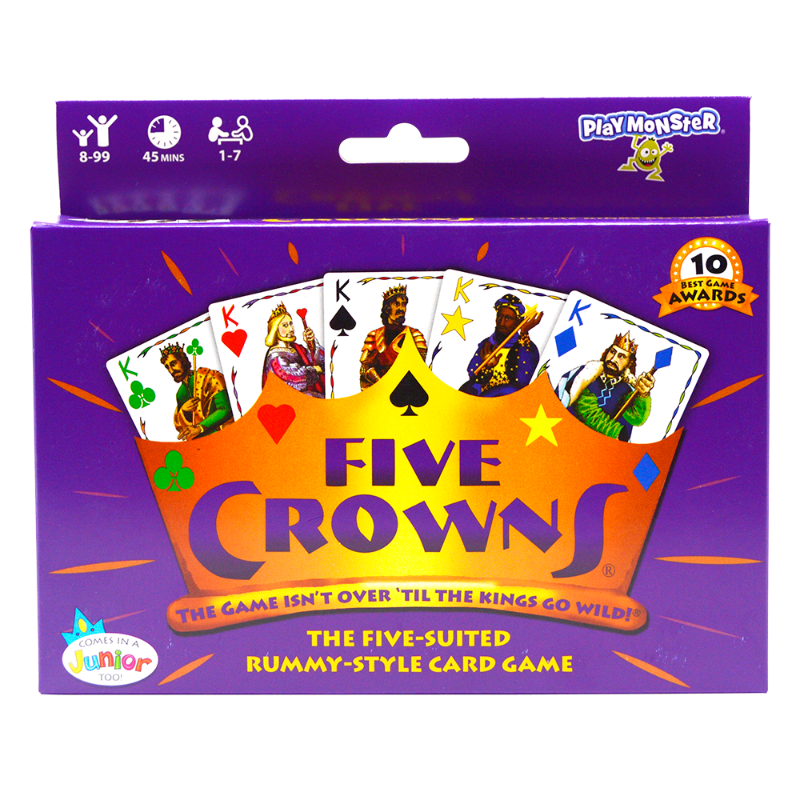 Dark Slate Blue Five Crowns Kids Card Game Play Monster