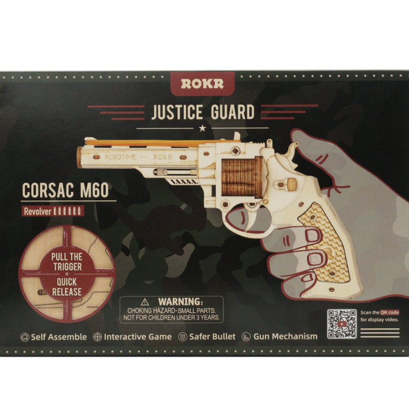 Robotime Corsac M60 Rubber Band Toy Pistol