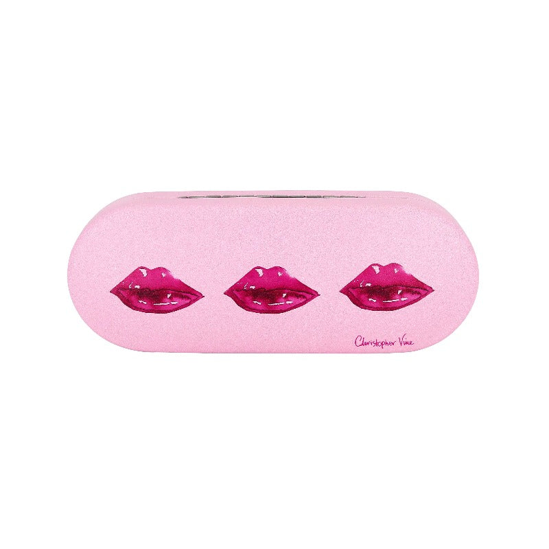 Pink Kids Glasses Case - Hot Lips The Aird Group