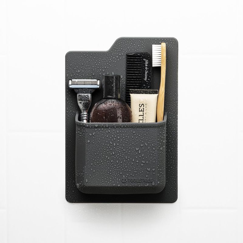 White Smoke Shower Caddy for Boys Tooletries