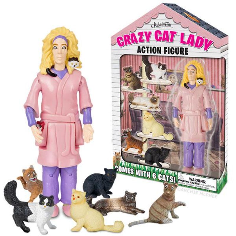 Crazy Cat Lady Figurine Kit