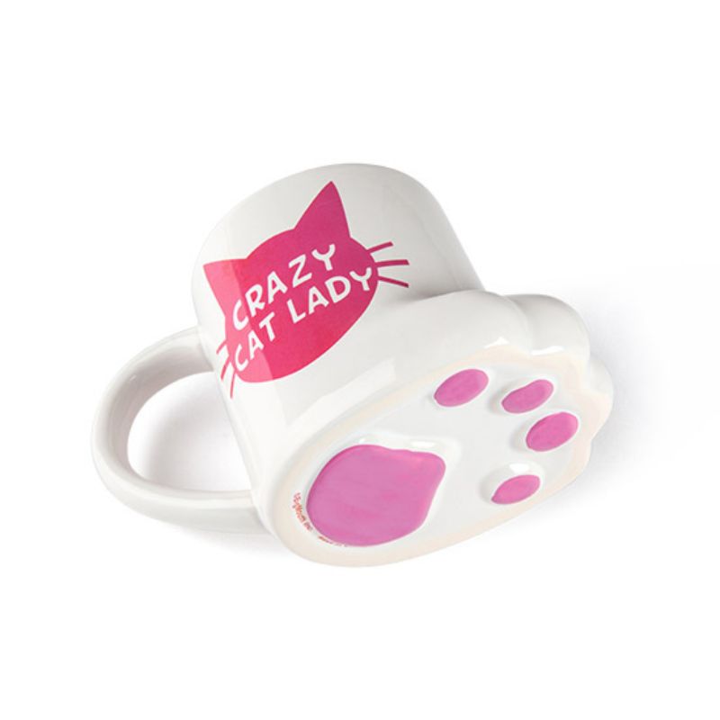 Beige Crazy Cat Lady Mug Big Mouth