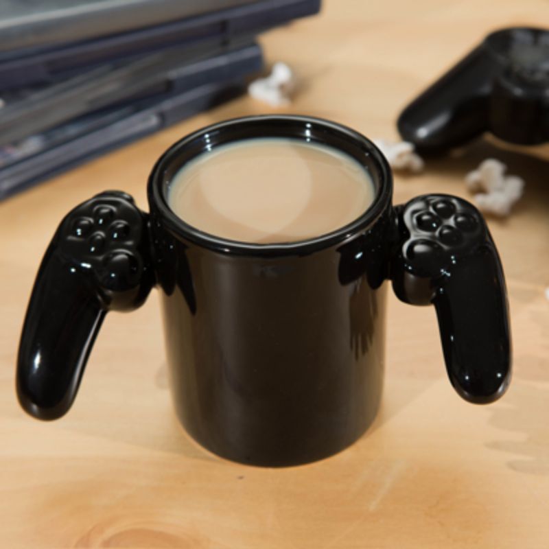 Light Gray Game Over Controller Mug Big Mouth