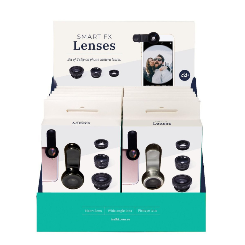 Beige Smart FX - Clip on Phone Camera Lens (Set of 3) Tween to Teen