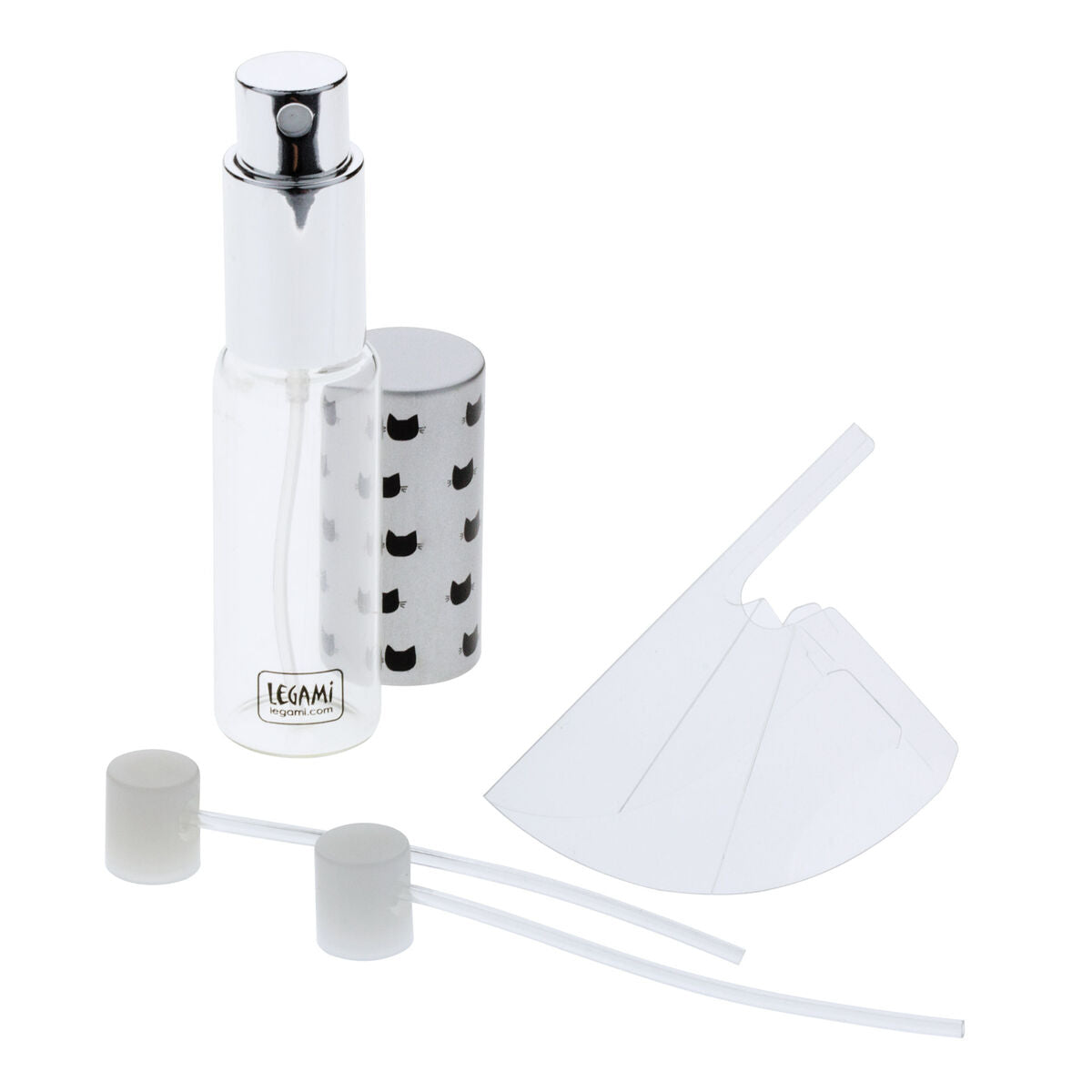 Light Gray Refillable Perfume Atomizer - Cats Legami