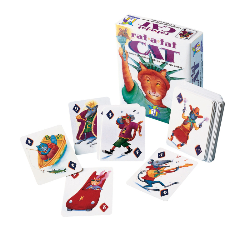 Tan Rat-a-Tat Cat Kids Card Game Gamewright