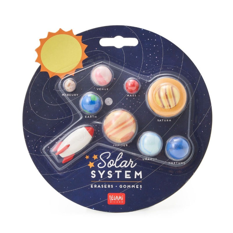 Legami Solar System Eraser Set
