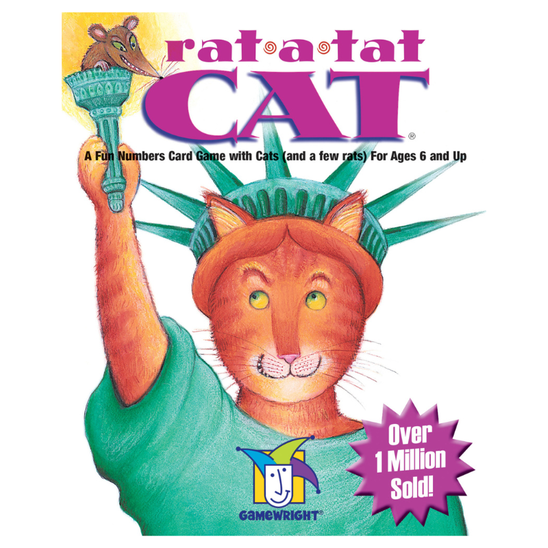 Tan Rat-a-Tat Cat Kids Card Game Gamewright