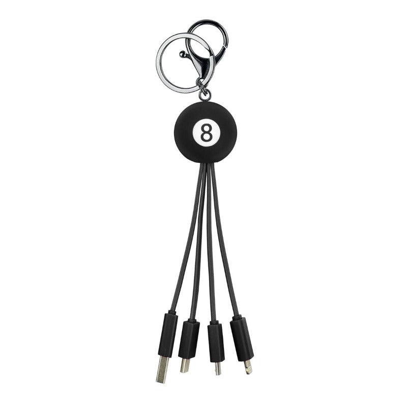 Multiple Charging Cable Keyring – Eight Ball Legami Dark Slate Gray