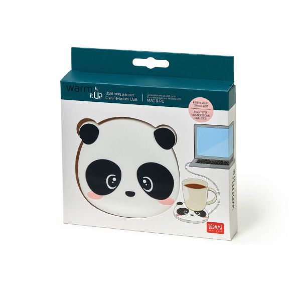 Light Gray USB Cup Warmer - Panda Legami