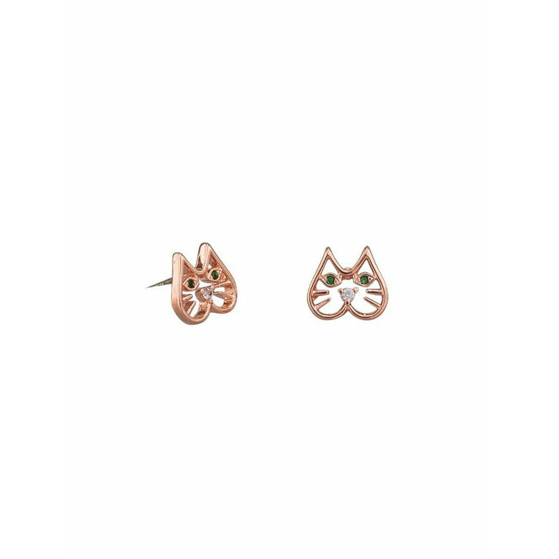 Tiger Tree Cat Earrings