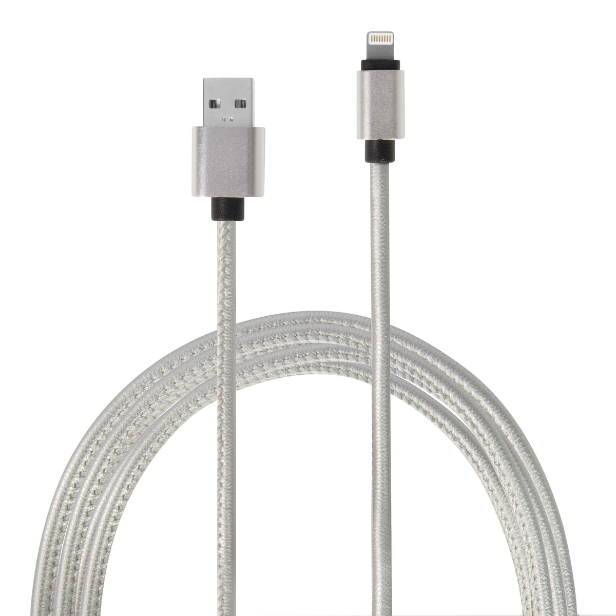 IS Gifts Mobile Phone Accessories Silver / Micro USB (Android) Android/IOS PU Leather USB Charging Cable - 2mtr tween and teen