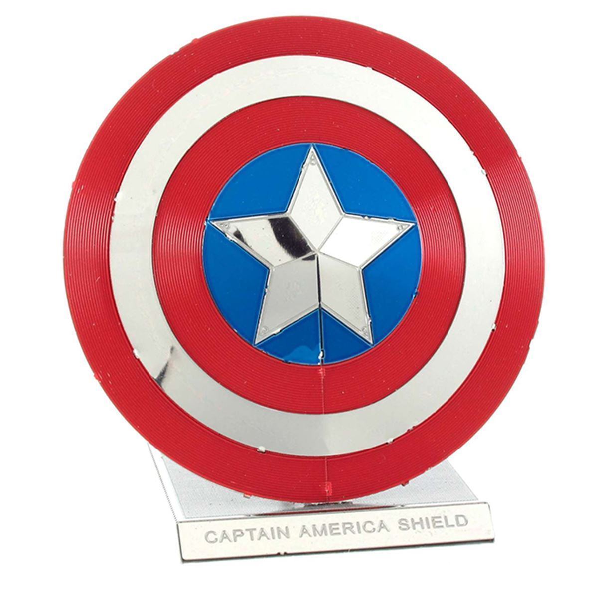 Light Gray Metal Earth Avengers Captain America's Shield Metal Earth