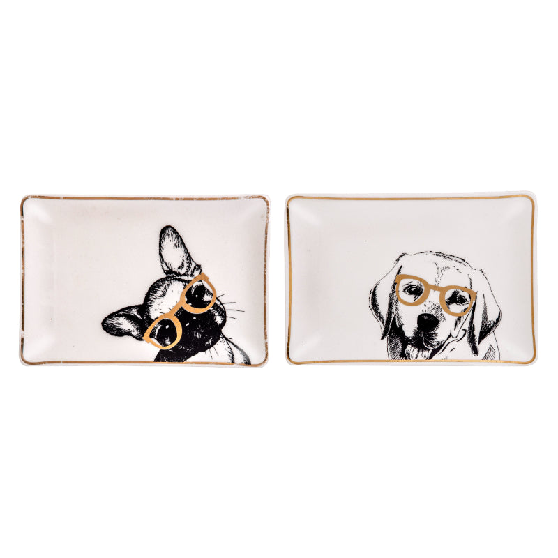 Cute Dog Lover Trinket Plate