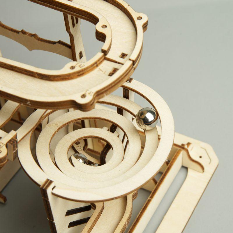 Wooden marble run kit by Robotime