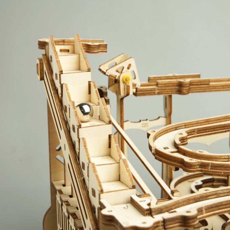 Wooden marble run kit by ROKR