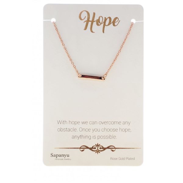 Hope - Sentiment Necklace TSK Giftware Light Gray