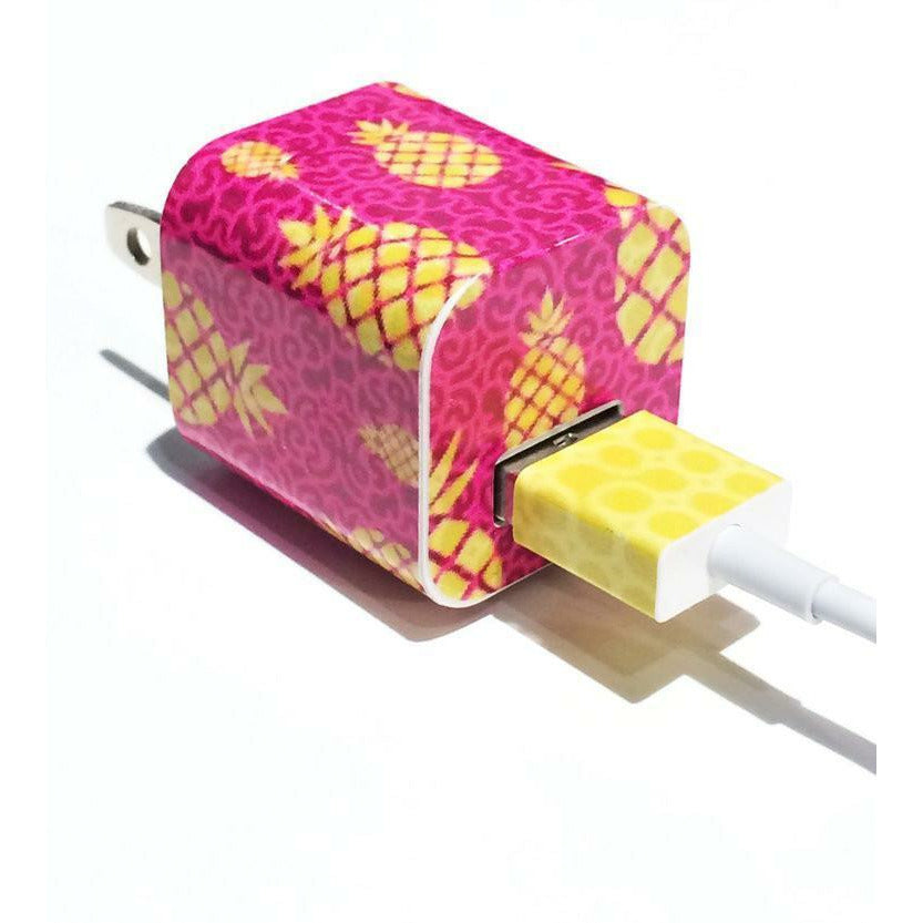 Tech Tattz Accessories Pineapple Paradise Skins for iPhone Chargers 0720252999340 tween and teen